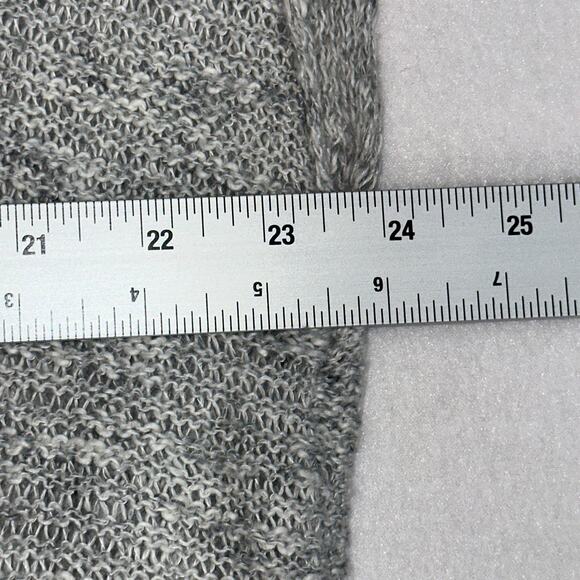 Abercrombie Kids Gray Knit Open Front Cardigan/Vest Lace Back Floral Size XL - Picture 8 of 12